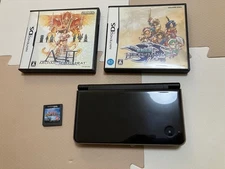 Nintendo DSi LL UTL-001 Console Black/Gold With Soft Tested Used 2008 Portable