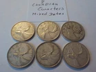 Lot  of   6  Canadian   Quarters   MIXED    DATES