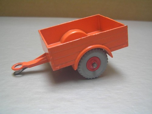 Dinky Toys 341 Land Rover Trailer Orange with Red Plastic hubs NM+ Condition - Picture 1 of 7