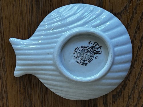 KELLER GUERIN LUNEVILLE OLD STRASBOURG SPOON REST TEA BAG HOLDER DEMI PORCELAIN - Picture 12 of 22
