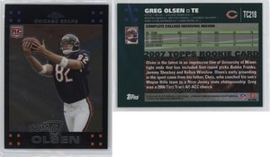 2007 Topps Chrome Greg Olsen #TC218 Rookie RC