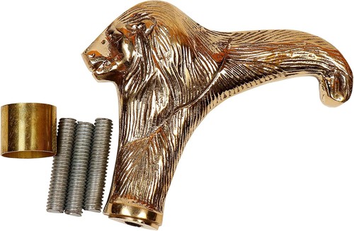 Nautical Brass Walking Stick Handle Lion Head Only Handle Vintage Gift for Men - Picture 4 of 4