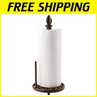 Heavy-Duty Kitchen Paper Towel Stand in Leaf Brown - Sturdy Countertop Design