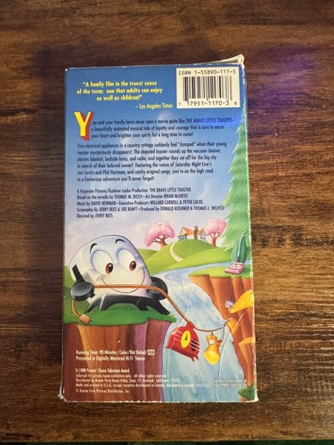 The Brave Little Toaster VHS 1988 Video Tape Disney Animated Movie - Picture 8 of 8