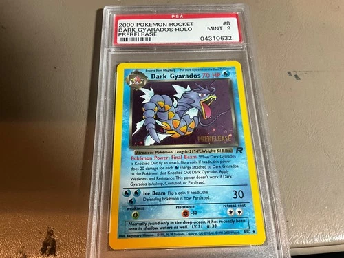 Pokemon Rocket Dark Gyarados Prerelease PSA 9 MINT