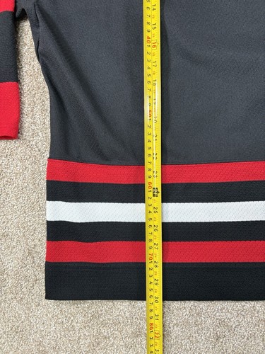 VTG MADE IN CANADA CCM CHICAGO BLACKHAWKS ALTERNATE HOCKEY JERSEY Sz L - Picture 7 of 7