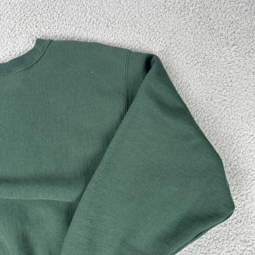 VTG 90s Champion Michigan State Reverse Weave Crewneck Sweatshirt Small Green - Picture 16 of 19