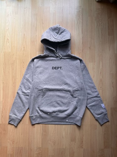Gallery Dept Hoodie Grey Logo Painted Used Small Mens £492 RRP