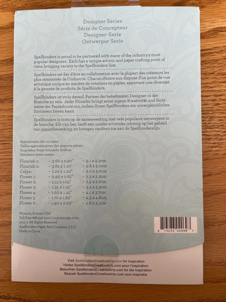 Spellbinders Dies LOT-3 Shapeabilities Nestabilities Sets Vines Flowers - Image 3 of 4