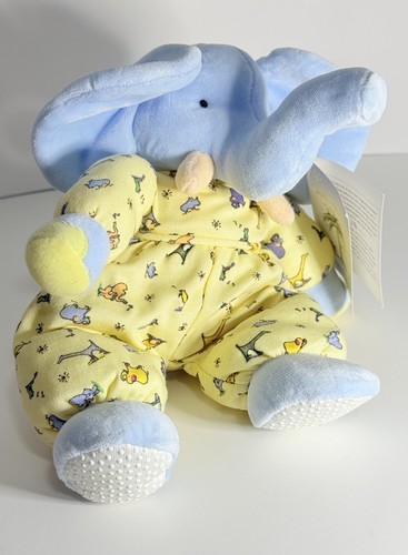 VTG 1999 Carter’s John Lennon Blue Elephant Plush 10” Yellow PJs NWT HTF Rare - Picture 4 of 16