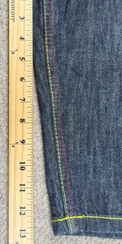 Coogi Men's Embroidered Patch Pockets Denim Jeans Size 40x15 - Picture 5 of 9