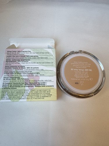 Clinique Stay-matte Sheer Pressed Powder - 03 Stay Beige 7.6g New - Picture 3 of 3
