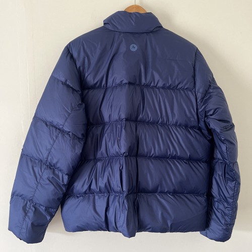 Marmot Men’s Guides Down Puffer Jacket Insulated Zip Arctic Navy Large NEW - Picture 4 of 6