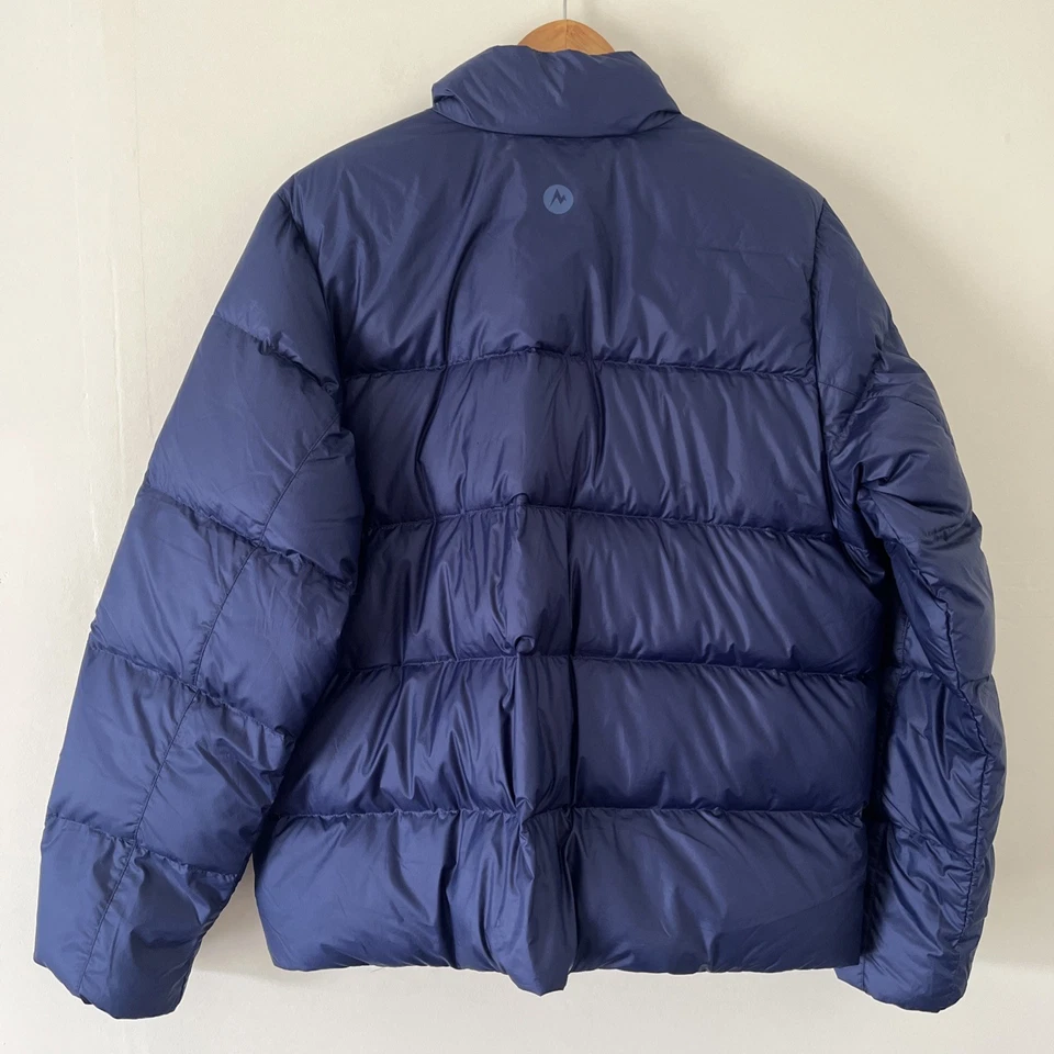 Marmot Men’s Guides Down Puffer Jacket Insulated Zip Arctic Navy Large NEW - Image 4 of 4