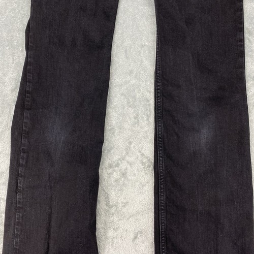 Wrangler Jeans Womens 27x34 (fit 27x31.5) Black Bootcut Stretch Denim 1009MWZBK - Picture 4 of 17
