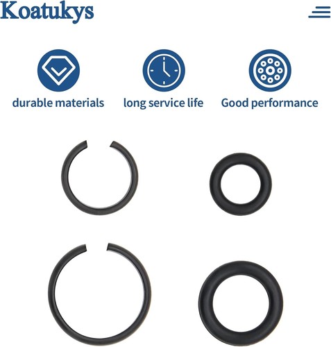 5 Set di chiavi ad anello di fissaggio a percussione da 3/8" e 5 1/2" misura unica, nere - Foto 4 di 5