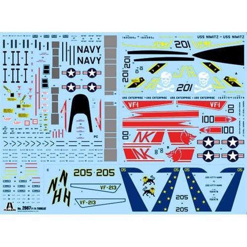 1:48 Italeri F-14a Tomcat Kit IT2667 Model - Picture 3 of 9