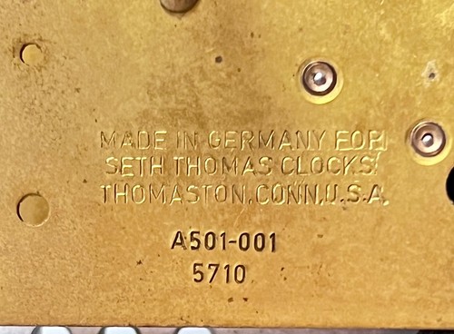 Seth Thomas A501-001 Mantle Clock Movement Legacy 3E Electric Westminster Chime - Bild 2 von 15