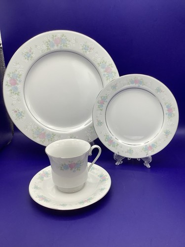 China Garden Prestige Porcelain Dinner Set Of 4 Guo Guang Vintage 1970’s Perfect - Picture 3 of 9