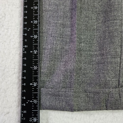 Paul Smith Black Label Pure Merino Wool Trousers Womens 44 Gray Mid Rise Pants - Picture 10 of 10