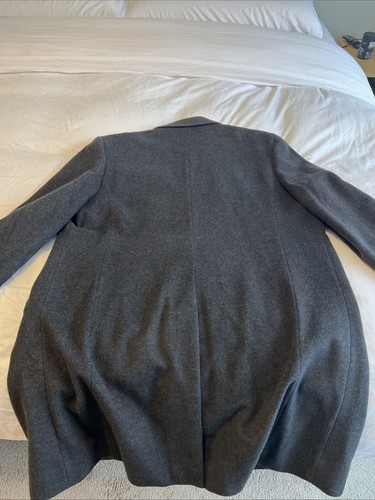 J.CREW LUDLOW WOOL CASHMERE CHARCOAL GRAY OVERCOAT SIZE 42R - Picture 4 of 5