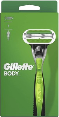 Gillette Body Rasierer Herren, Körperrasierer + 1 Rasierklinge mit 3-fach