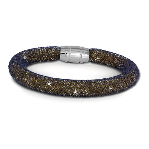 SilberDream Glitzerarmband Minikristalle goldfarben 18cm Armband Damen SDA050N9