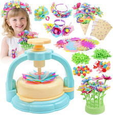 Flower Craft Kit for Kids Ages 4-8   DIY Fabric Bouquet Toy for Girls and Boys  