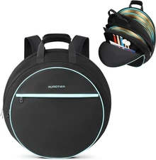 AUROTIER 22" Cymbal Bag, Water-Resistant Cymbal Case with Thick Padded Divide