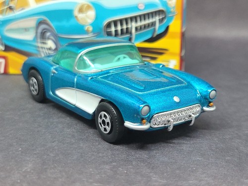Matchbox 2005 Superfast COLLECTOR TIN 1957 Corvette #47 Blue Limited Edition - Picture 3 of 7