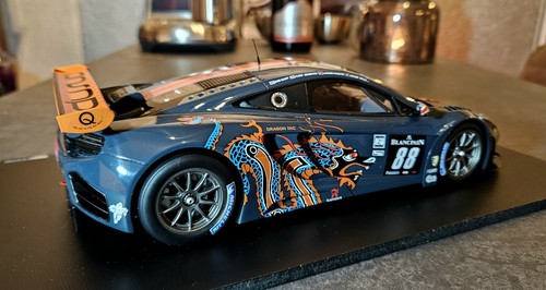1:18 McLaren MP4 - GT3 - Dragon 24H of SPA #88 - NUOVO - TSM Models - Foto 10 di 19