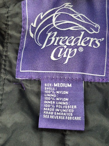Breeder's Cup Official Jacket Medium 2011 Louisville, KY Breeder's Cup - Bild 4 von 6