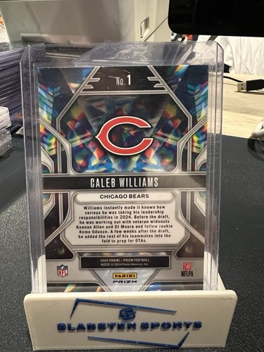 2024 Panini Prizm Caleb Williams Prizmatic Green Wave Prizm SP Rookie #1 - Bild 2 von 2