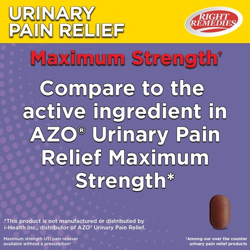 Urinary Pain Relief Phenazopyridine HCl 99.5mg Tablets | Maximum Strength OTC... - Picture 4 of 6