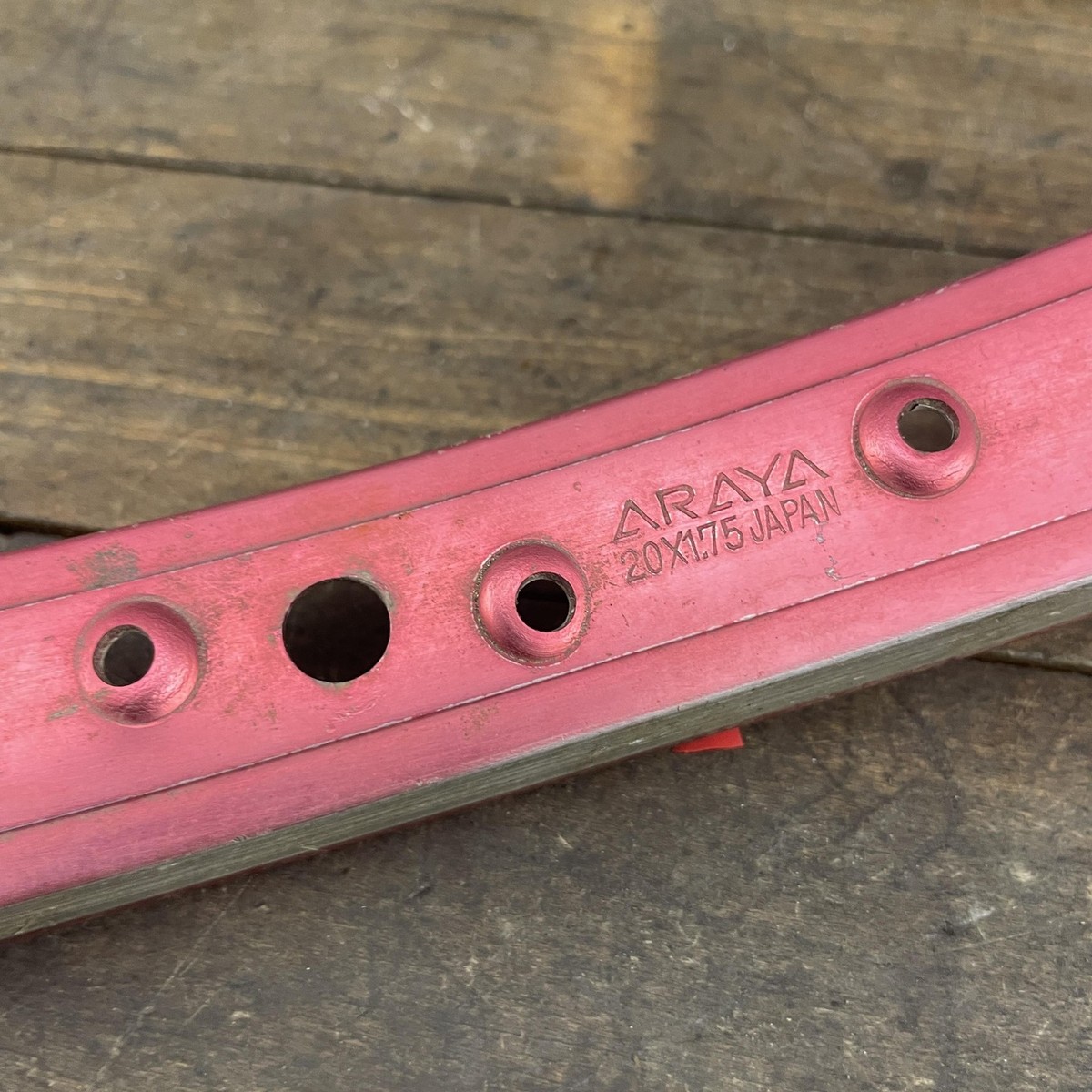 Vintage Araya 7X BMX Rim 20x1.75 Red 20