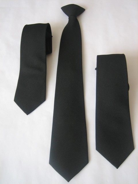 Black Clip On Ties Security Funeral Bouncers Workwear Wholesale Lot of 10 Black Clip On Ties Security Funeral Bouncers Workwear Wholesale Lot of 10