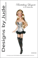 Bewitching Lingerie Doll Clothes Sewing Pattern  16"  Alex Madame Alexander