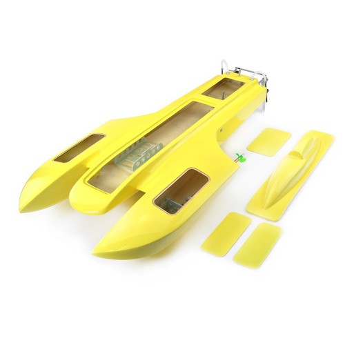 30.5" RC Epoxy Fiberglass Twin Power SOBER for UAV or Racing Boat ARR - Yellow - Picture 2 of 9