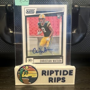 2022 Score Christian Watson Rookie Autograph 