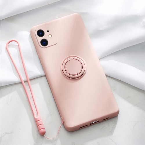 Shockproof Liquid Silicone Case Cover Ring Stand iPhone SE XS 12 11 Pro Max 8 7 - Picture 11 of 16