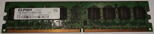 1GB Go RAM Elpida DDR2 PC2-4200 (533 MHz) EBE11UD8AEFA-5C-E