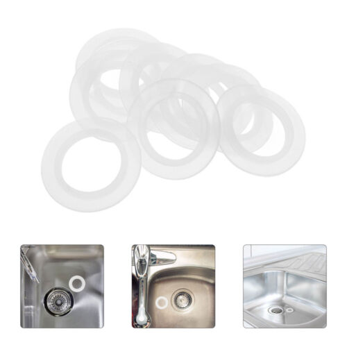 10 Pcs Sink Stopper Gasket Bathtub Drain Seal Ring Rubber Rings Plug - Picture 8 of 12