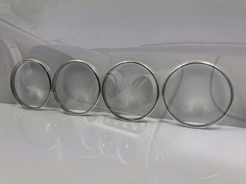 For Ford Cougar Or Mercury ALUMINIUM AIR VENTS SURROUNDS CHROME RINGS x 4 NEW - Picture 2 of 10