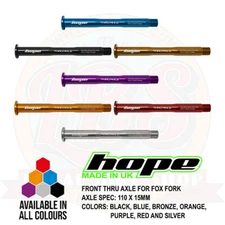 Hope Fork Thru Axle For Fox/Rockshox/Ohlins 110x15mm Boost - All Options - New