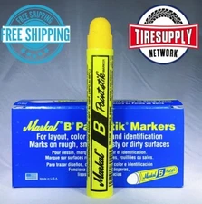 Yellow Markal Tyre Marque Crayon (Box of 12) Tire Marker Paint Paintstik 80221 