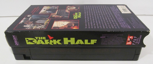The Dark Half VHS Horror Tape Stephen King George Romero Orion 1993 90s 1990s - Picture 3 of 5