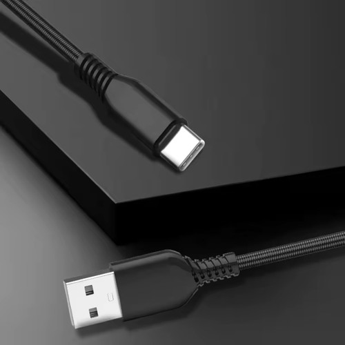 USB A to Type C Cable Fast Charger Lead 3A For Samsung Mobile Phone - Picture 6 of 7