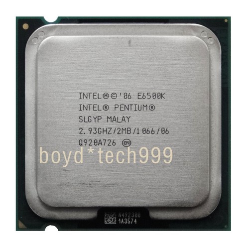 Intel Pentium E6500K CPU 2.93 GHz 2 cores Socket LGA775 SLGYP 1066 MHz Processor - Picture 2 of 4