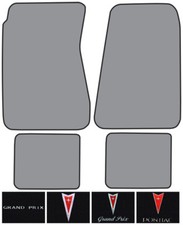 1969-1972 Pontiac Grand Prix Loop Carpet Logo Floor Mat 4pc