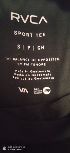 RVCA Shirt Men's SM Black Long Sleeve Crew Neck Tee Logo Sleeve Stripes - Bild 4 von 4